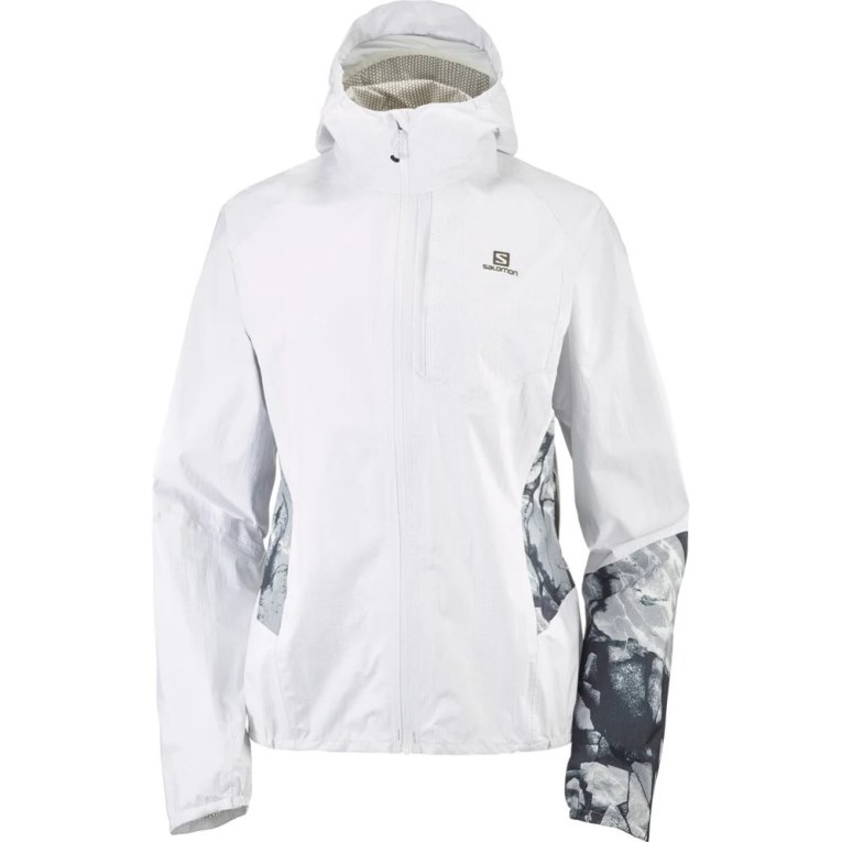 Chaquetas Shell Salomon Bonatti Impermeables Mujer Blancos | MX QEIM109